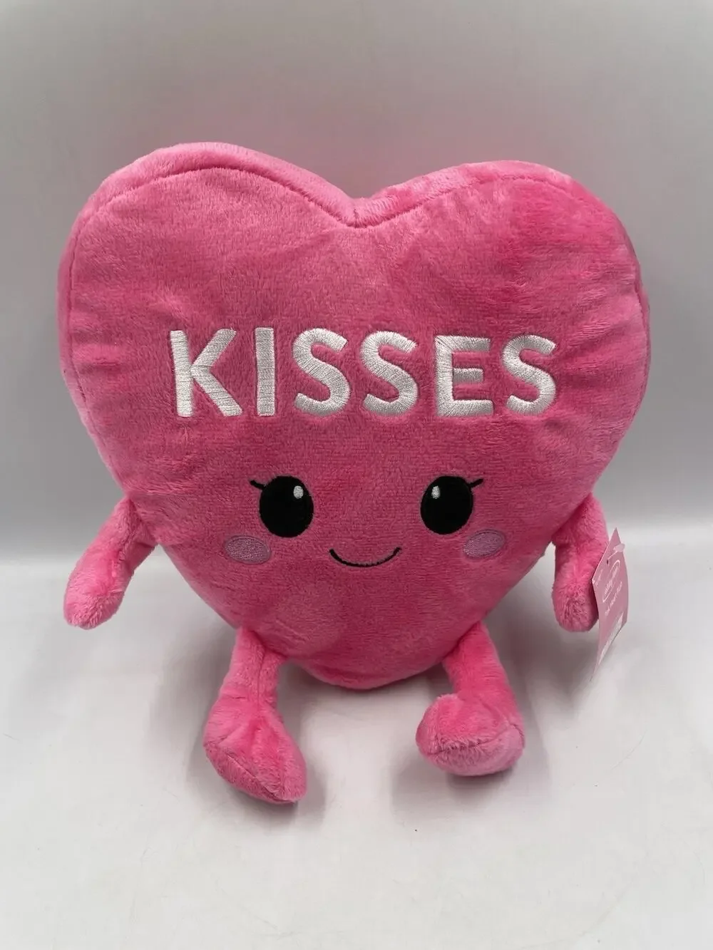 Holiday Home 9.5 Inch Pink Heart Plush NWT